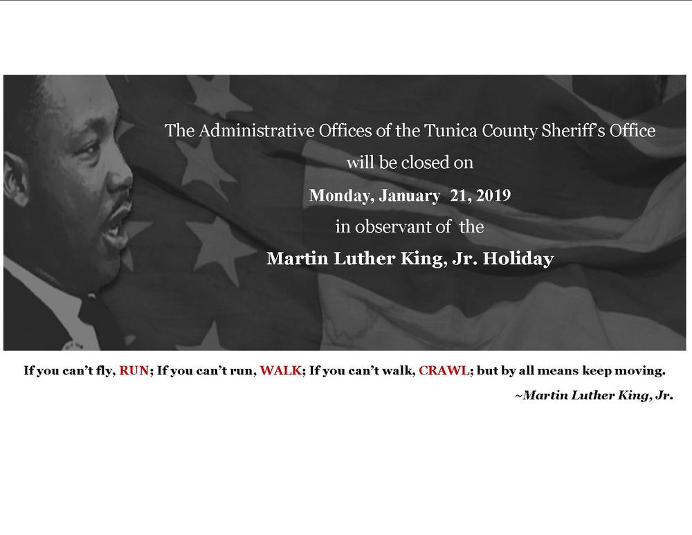 Office Closed Monday January 21st