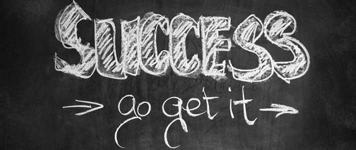 Success - Go Get It written in chalk on chalkboard