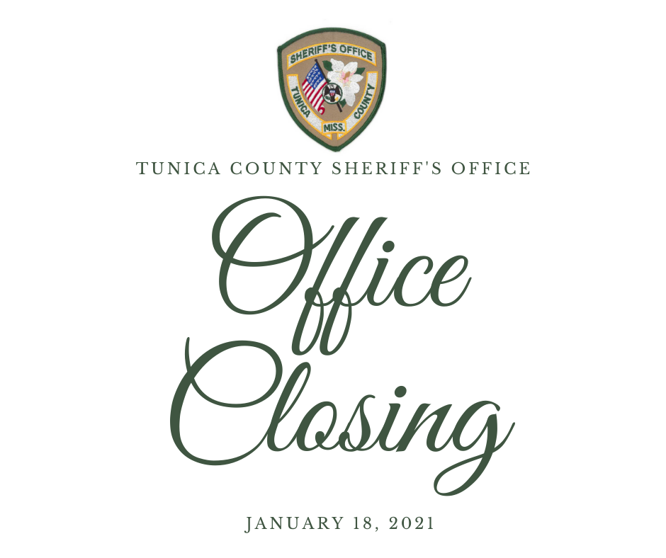 Office Closed January 18th.