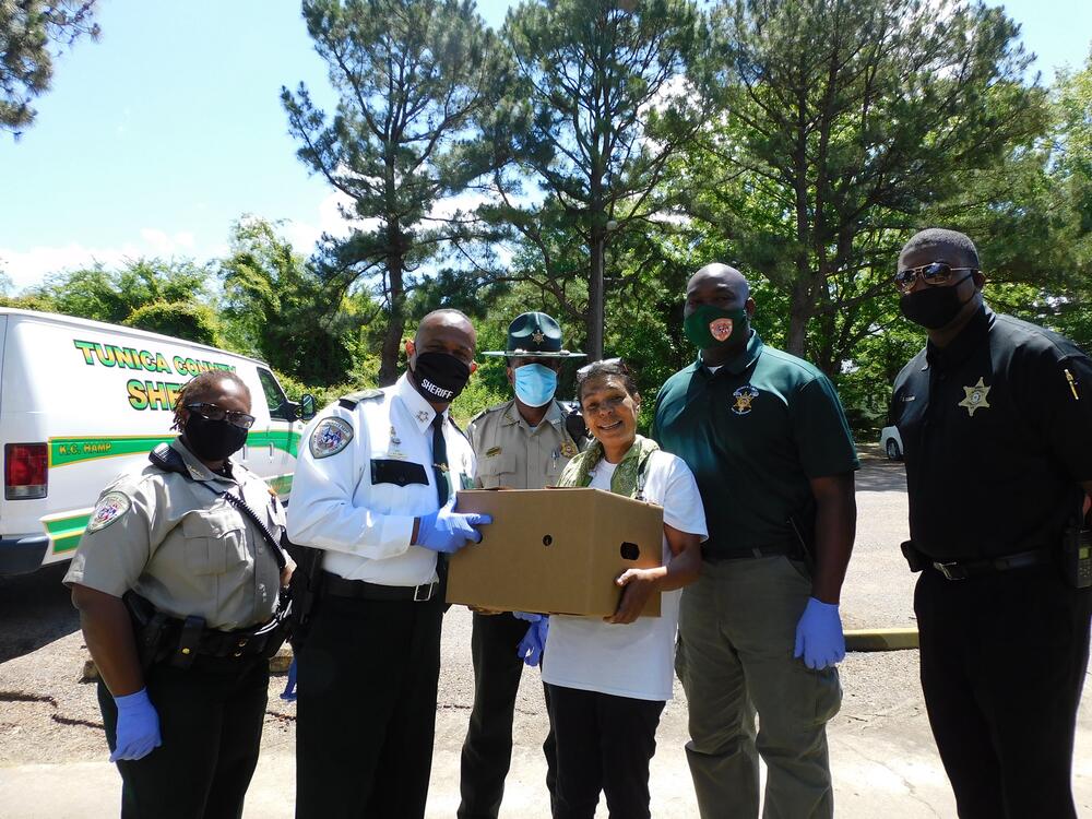 TCSO distributes food boxes to help alleviate burdens of food insecurity caused by pandemic.