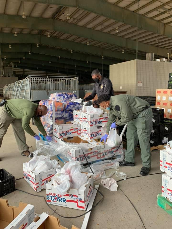 TCSO hosts mobile food pantry to help alleviate burdens of food insecurity caused by pandemic.